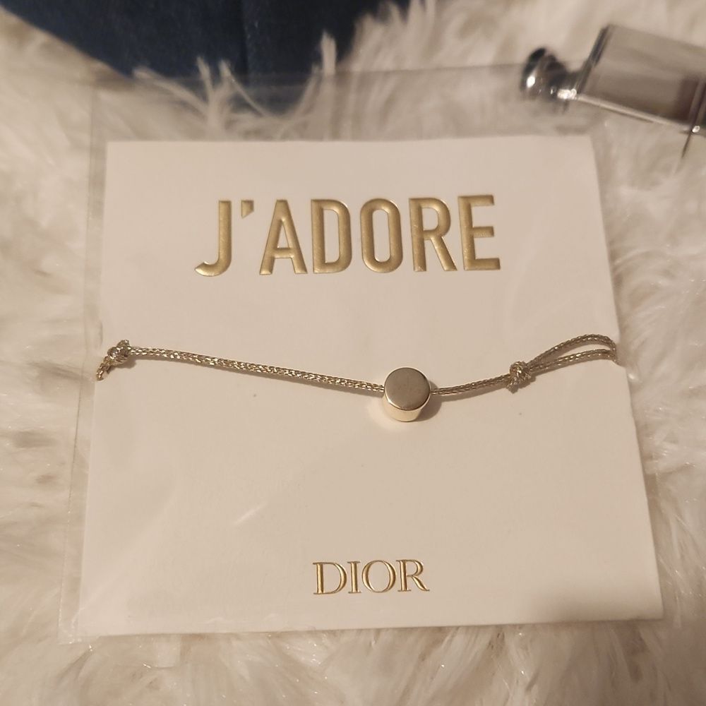 Dior Navy Pouch with J'adore Necklace Bundle - Picture 3 of 5
